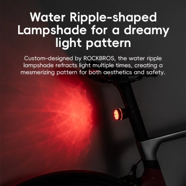 Rockbros Đuôi Xe Đạp Cảm Biến Phanh Chống Thấm Nước, LED Đa Tần Số cho Leo Núi & Đường Bộ - 398k 5 Rockbros Đuôi Xe Đạp Cảm Biến Phanh Chống Thấm Nước, LED Đa Tần Số cho Leo Núi & Đường Bộ - 398k 5