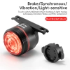 Rockbros Đuôi Xe Đạp Cảm Biến Phanh Chống Thấm Nước, LED Đa Tần Số cho Leo Núi & Đường Bộ - 398k 10
