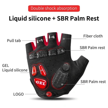 Rockbros Găng Tay Thể Thao Hở Ngón Chống Sốc, Thoáng Khí - Giá 318.777 VND Giảm Sốc 4 Rockbros Găng Tay Thể Thao Hở Ngón Chống Sốc, Thoáng Khí - Giá 318.777 VND Giảm Sốc 4