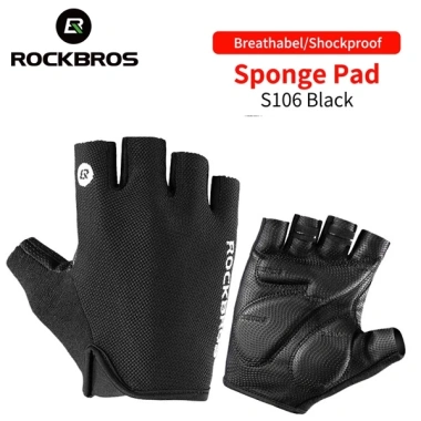 ROCKBROS Găng Tay Thể Thao Hở Ngón Thoáng Khí Chống Sốc Nam Nữ - Giảm Giá 150.952 VND