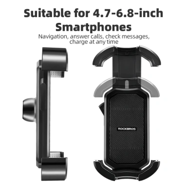 ROCKBROS Giá đỡ điện thoại xe đạp & xe máy MTB – Khóa nhanh, chống sốc, gắn chắc 4 ROCKBROS Giá đỡ điện thoại xe đạp & xe máy MTB – Khóa nhanh, chống sốc, gắn chắc 4