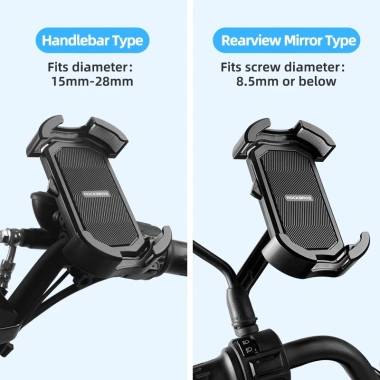 ROCKBROS Giá đỡ điện thoại xe đạp & xe máy MTB – Khóa nhanh, chống sốc, gắn chắc 7 ROCKBROS Giá đỡ điện thoại xe đạp & xe máy MTB – Khóa nhanh, chống sốc, gắn chắc 7