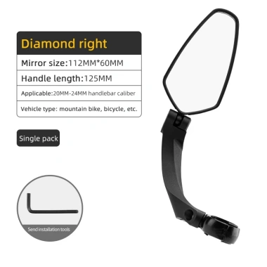ROCKBROS Gương chiếu hậu xe đạp lồi 360° Điều chỉnh MTB Đường trường 12 ROCKBROS Gương chiếu hậu xe đạp lồi 360° Điều chỉnh MTB Đường trường 12