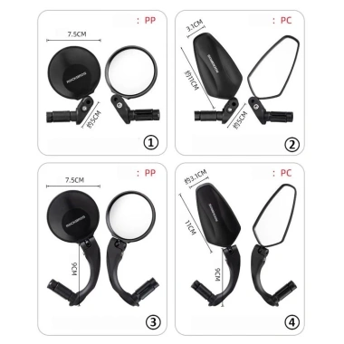 ROCKBROS HD Gương View Tay Lái Đạp Đường Bộ MTB - Góc Điều Chỉnh, Chiếu Hậu, Giá Ưu Đãi 121.923₫