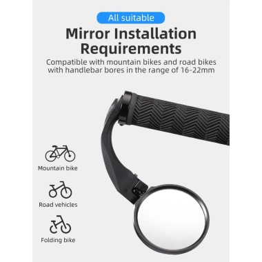 ROCKBROS HD Gương View Tay Lái Đạp Đường Bộ MTB - Góc Điều Chỉnh, Chiếu Hậu, Giá Ưu Đãi 121.923₫ 5 ROCKBROS HD Gương View Tay Lái Đạp Đường Bộ MTB - Góc Điều Chỉnh, Chiếu Hậu, Giá Ưu Đãi 121.923₫ 5