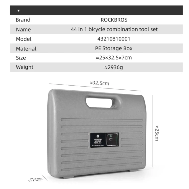 Rockbros Hộp Dụng Cụ Sửa Xe Đạp Chuyên Nghiệp: Ratchet, Cờ Lê, Ổ Cắm và Bộ Tua Vít 1.38 Triệu 5 Rockbros Hộp Dụng Cụ Sửa Xe Đạp Chuyên Nghiệp: Ratchet, Cờ Lê, Ổ Cắm và Bộ Tua Vít 1.38 Triệu 5