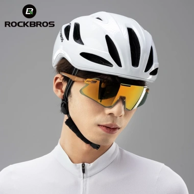 ROCKBROS Kính đạp xe không viền, kính râm đổi màu cho MTB, chống gió, nam nữ - Giá 616.356 VND 2
