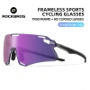 ROCKBROS Kính đạp xe không viền, kính râm đổi màu cho MTB, chống gió, nam nữ - Giá 616.356 VND 4