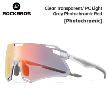 ROCKBROS Kính đạp xe không viền, kính râm đổi màu cho MTB, chống gió, nam nữ - Giá 616.356 VND 14