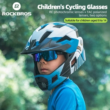 ROCKBROS Kính Mát Trẻ Em Photochromic Phân Cực Chống Gió, Chống Cát Dành Cho Xe Đạp Thể Thao Ngoài Trời 4 ROCKBROS Kính Mát Trẻ Em Photochromic Phân Cực Chống Gió, Chống Cát Dành Cho Xe Đạp Thể Thao Ngoài Trời 4