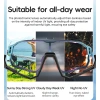 ROCKBROS Kính Mát Trẻ Em Photochromic Phân Cực Chống Gió, Chống Cát Dành Cho Xe Đạp Thể Thao Ngoài Trời 6