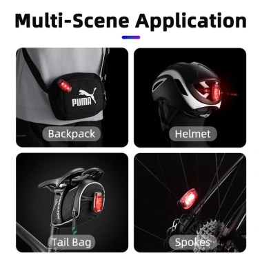Rockbros Mũ Bảo Hiểm LED Đuôi Đèn Xe Đạp Cảnh Báo Phía Sau Phụ Kiện Đèn MTB Giá Ưu Đãi 61.399₫ 7