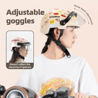 Rockbros Mũ Bảo Hiểm Xe Đạp Điện An Toàn, Nhẹ, Thoáng Khí – Thoải Mái Cho Cha Mẹ & Con 4