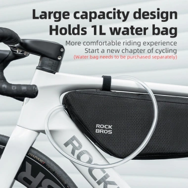 Rockbros Ống Túi Đệm Xe Đạp 2.9L Lưu Trữ Đa Năng, Phản Quang Tam Giác, Dễ Gắn 4 Rockbros Ống Túi Đệm Xe Đạp 2.9L Lưu Trữ Đa Năng, Phản Quang Tam Giác, Dễ Gắn 4