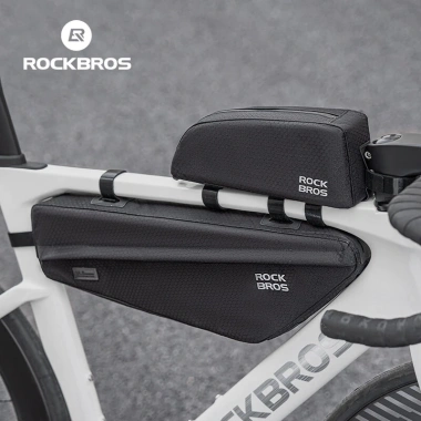 Rockbros Ống Túi Đệm Xe Đạp 2.9L Lưu Trữ Đa Năng, Phản Quang Tam Giác, Dễ Gắn 12 Rockbros Ống Túi Đệm Xe Đạp 2.9L Lưu Trữ Đa Năng, Phản Quang Tam Giác, Dễ Gắn 12