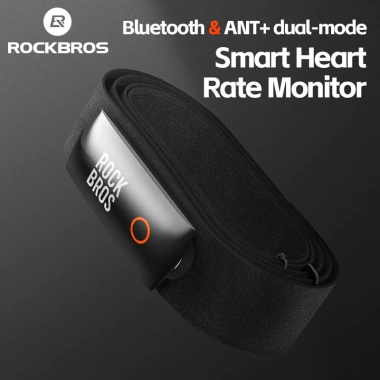 ROCKBROS Sạc Nhịp Tim Xe Đạp Kép IPX7 – ANT + Bluetooth, Tích Strava, Magnet Sạc 3