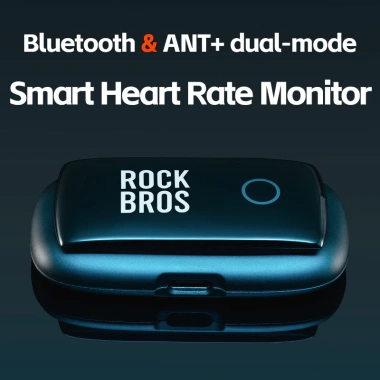 ROCKBROS Sạc Nhịp Tim Xe Đạp Kép IPX7 – ANT + Bluetooth, Tích Strava, Magnet Sạc 6