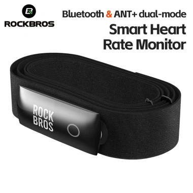 ROCKBROS Sạc Nhịp Tim Xe Đạp Kép IPX7 – ANT + Bluetooth, Tích Strava, Magnet Sạc 8