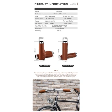 ROCKBROS Tay Cầm Xe Đạp Da Bò Vintage Chống Sốc MTB Thoải Mái - Giá Giảm 513.233 VND 7 ROCKBROS Tay Cầm Xe Đạp Da Bò Vintage Chống Sốc MTB Thoải Mái - Giá Giảm 513.233 VND 7