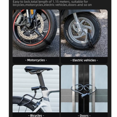 Rockbros Thép Chống Trộm Bảo Vệ Cáp Xe Đạp - Khóa Cáp Chìa Khóa MTB và Đường Bộ, An Toàn, Giá 166.320 VND 9