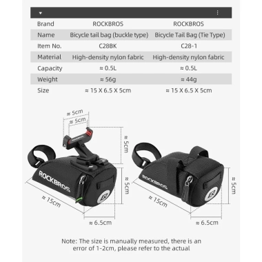 Rockbros Túi Đựng Đồ Dùng Treo Yên Xe Đạp Phản Quang Siêu Bền Tiện Dụng - Giá 202.863 VND 2 Rockbros Túi Đựng Đồ Dùng Treo Yên Xe Đạp Phản Quang Siêu Bền Tiện Dụng - Giá 202.863 VND 2
