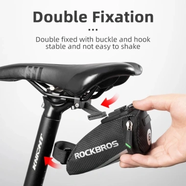Rockbros Túi Đựng Đồ Dùng Treo Yên Xe Đạp Phản Quang Siêu Bền Tiện Dụng - Giá 202.863 VND 3 Rockbros Túi Đựng Đồ Dùng Treo Yên Xe Đạp Phản Quang Siêu Bền Tiện Dụng - Giá 202.863 VND 3