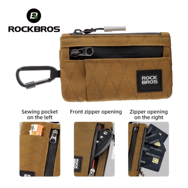 Rockbros Túi đựng thẻ di động nhẹ gọn, hộp thẻ ID ngân hàng, nhiều màu - 125.280đ