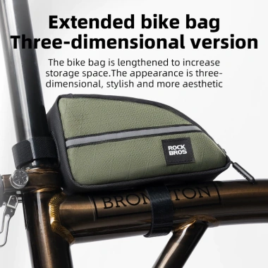 Rockbros Túi Lưu Trữ Xe Đạp 0.8L Nhỏ Gọn, Trên Ống Nhẹ, Phù hợp Brompton - Giá 284.510đ 4 Rockbros Túi Lưu Trữ Xe Đạp 0.8L Nhỏ Gọn, Trên Ống Nhẹ, Phù hợp Brompton - Giá 284.510đ 4