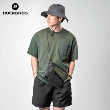 ROCKBROS Túi Xe Đạp Tái Chế Chống Thấm Nước Gấp Đeo Ngang Mài Mòn Thể Thao 7