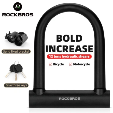 ROCKBROS U-Lock Chống Thủy Lực Kéo - Khóa An Ninh Xe Đạp Điện Giá 638.842 VND