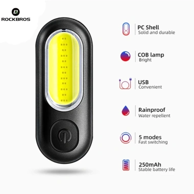 Rockbros Xe đạp nhẹ USB sạc lại, cảnh báo phanh đa an toàn - Phụ kiện an toàn cho mọi chuyến 2