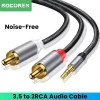 Rocoren Dây Cáp Âm Thanh Chuyển Đổi 3.5mm Sang 2 RCA Chuyên Dụng - Giá 41.708₫