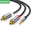 Rocoren Dây Cáp Âm Thanh Chuyển Đổi 3.5mm Sang 2 RCA Chuyên Dụng - Giá 41.708₫ 9