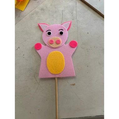 Rối que vải nỉ cho mầm non - Đồ dùng giáo dục, đặt làm theo yêu cầu, giá ưu đãi 12.000đ 9