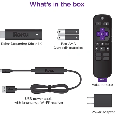 Roku Streaming Stick 4K HDR Dolby Vision Express 4K+ Điều Khiển TV Giá 1.199.000 VNĐ