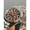 Rolex Datejust 41mm Nâu Vỏ Trắng Núm Zen Khắc Triện 4 Góc Fullbox Đầy Đủ Phụ Kiện BH 24 Tháng Giá 1.59 Triệu 3