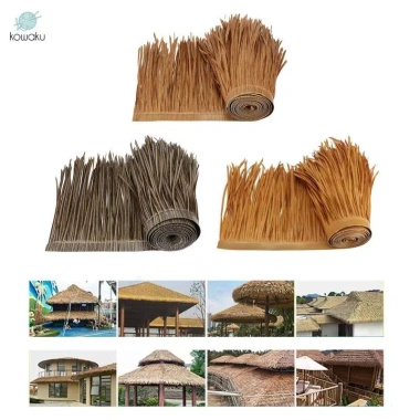 Rơm Mái Thatch 39x20in - Dễ Dùng, Đa Năng, Trang Trí Nhân Tạo Hut, Bar, Sân 5