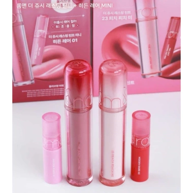 Romand Set 2 Son The Juicy Rare Edition Giá 300.000₫ giảm từ 366.000₫, màu tươi sáng, lâu trôi 3