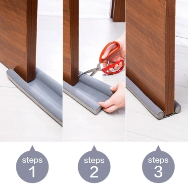 Ron Chặn Cửa 95cm Viền Nẹp Đáy - Ngăn Thoát Hơi, Côn Trùng, Bụi Bẩn | Mta-Mart2 2