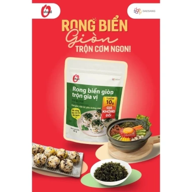 Rong Biển Ăn Liền Giòn Trộn Gia Vị Ofood Combo 2 hoặc 5 Gói Đồ Ăn Vặt Tiện Lợi Giá Ưu Đãi 46.366 VND 5 Rong Biển Ăn Liền Giòn Trộn Gia Vị Ofood Combo 2 hoặc 5 Gói Đồ Ăn Vặt Tiện Lợi Giá Ưu Đãi 46.366 VND 5