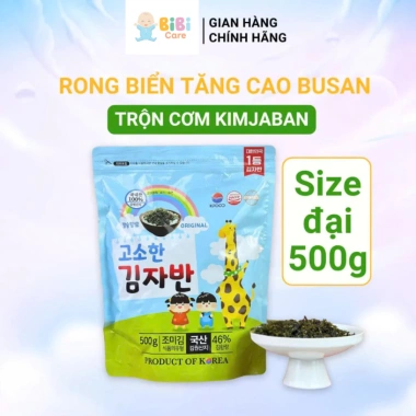 Rong biển Busan 500g trộn cơm Hàn Quốc hỗ trợ bé cao lớn, bổ sung chất xơ vitamin, giá 437k