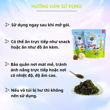 Rong biển Busan 500g trộn cơm Hàn Quốc hỗ trợ bé cao lớn, bổ sung chất xơ vitamin, giá 437k 4 Rong biển Busan 500g trộn cơm Hàn Quốc hỗ trợ bé cao lớn, bổ sung chất xơ vitamin, giá 437k 4