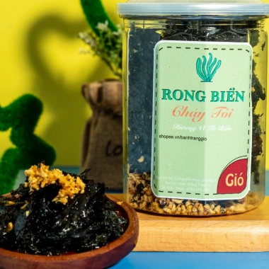 Rong Biển Cháy Tỏi - Sấy Khô, Tỏi Phi & Gia Vị Cuốn, Bánh Tráng Gió 52,500 VND
