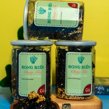 Rong Biển Cháy Tỏi - Sấy Khô, Tỏi Phi & Gia Vị Cuốn, Bánh Tráng Gió 52,500 VND