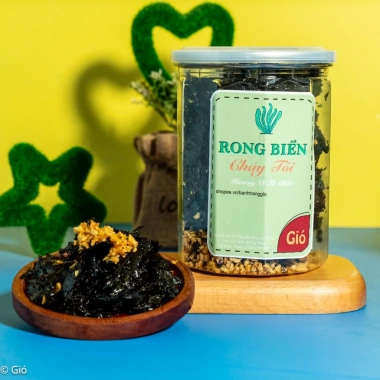 Rong Biển Cháy Tỏi - Sấy Khô, Tỏi Phi & Gia Vị Cuốn, Bánh Tráng Gió 52,500 VND