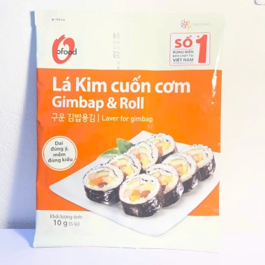 Rong Biển Cuộn Cơm O’Food Combo 2 hoặc 5 gói - Lá rong biển ăn liền chuẩn vị Hàn Quốc, giá ưu đãi 6 Rong Biển Cuộn Cơm O’Food Combo 2 hoặc 5 gói - Lá rong biển ăn liền chuẩn vị Hàn Quốc, giá ưu đãi 6