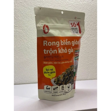 Rong Biển Giòn Trộn Khô Gà O'Food 27g: Đồ ăn vặt ngon, giòn tan, giá chỉ 50.731 4 Rong Biển Giòn Trộn Khô Gà O'Food 27g: Đồ ăn vặt ngon, giòn tan, giá chỉ 50.731 4