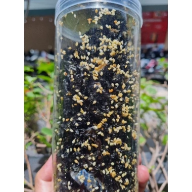 Rong biển sấy tỏi mè 250gr - Đồ ăn vặt lành mạnh, ăn trực tiếp hoặc kèm cơm, giá ưu đãi 85.000