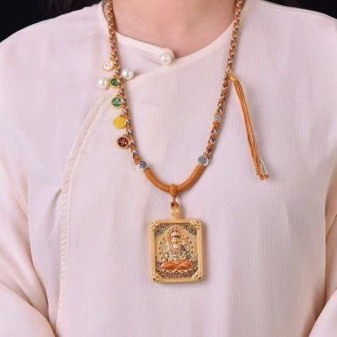 Rồng Năm Bậc Thangka Cung Hoàng Đạo - Dây Chuyền Bùa Mạ Vàng Không Phai Màu, Chống Tà Ác, 464,200₫