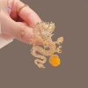 Rồng Trung Quốc Thổ Cẩm Pin Nữ Đầm Dự Tiệc, Trang Sức Cung Hoàng Đạo, Bay Rồng 4